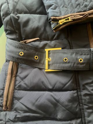 Abrigo Zara plumífero azul marino