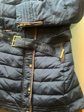 Abrigo Zara plumífero azul marino