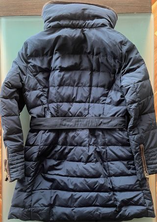 Abrigo Zara plumífero azul marino