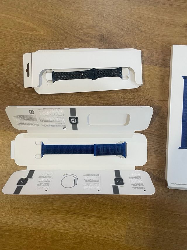 Correa Nike Apple Watch 44-45mm Azul/Blanco