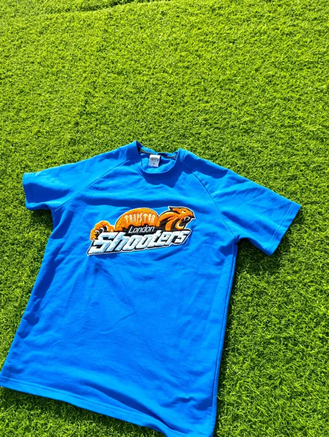 Camiseta Trapstar London Shooters Bordada Azul M