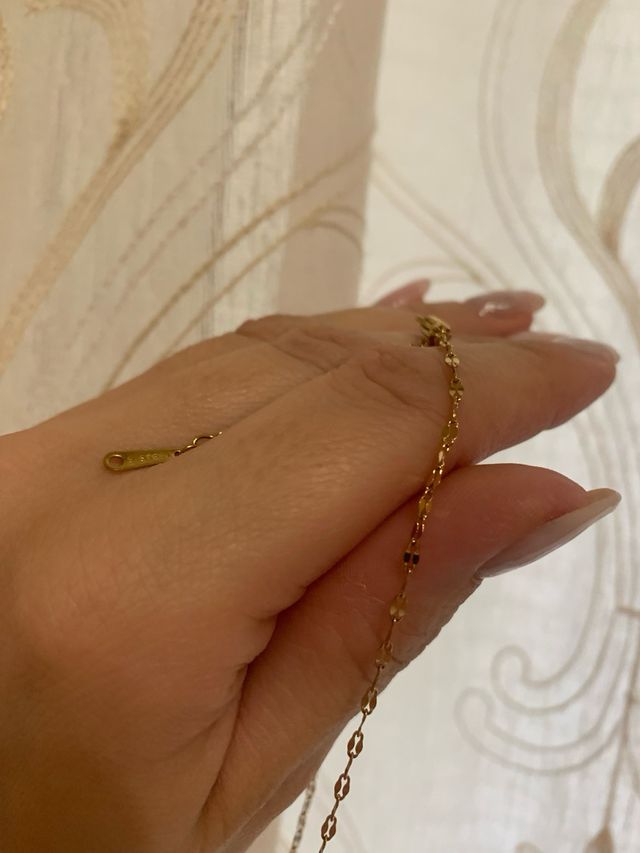 Collana placcata oro cuore con punto luce