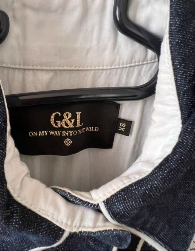Camisa vaquera Guts&Love bordada XS