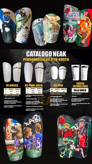 Espinilleras personalizadas fútbol