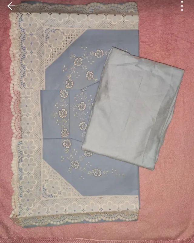 Juego de sábana a mano, ajustable de abajo y funda