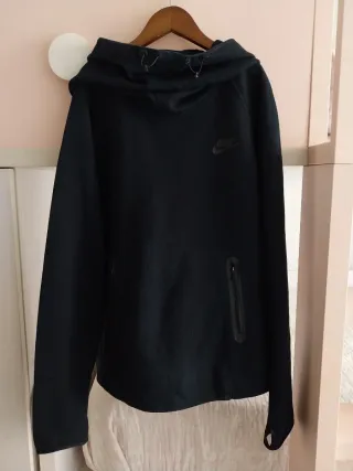 Sudadera Nike Tech Fleece Negra con Cremallera