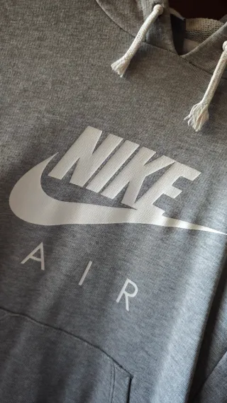 Sudadera Nike Air Gris y Blanca