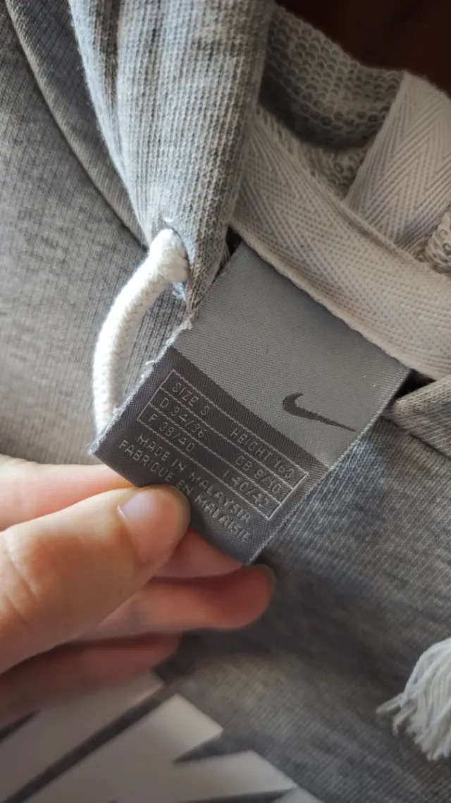 Sudadera Nike Air Gris y Blanca