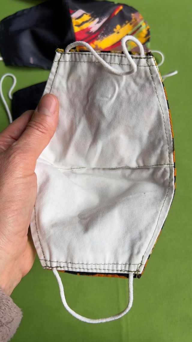 Mascarillas tela de filtro. Únicas - hechas a mano