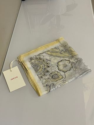 Foulard Jucca bianco e giallo