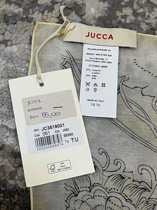 Foulard Jucca bianco e giallo