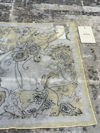 Foulard Jucca bianco e giallo