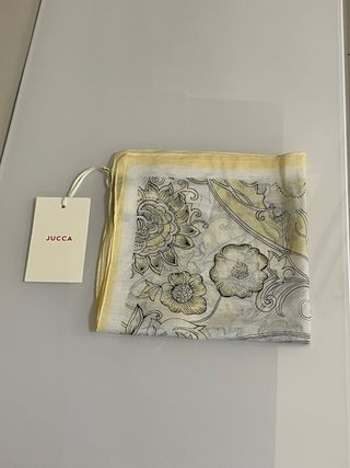 Foulard Jucca bianco e giallo