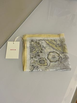 Foulard Jucca bianco e giallo