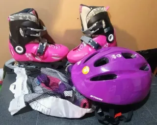 Set Pattini in Linea e Protezioni Bambina