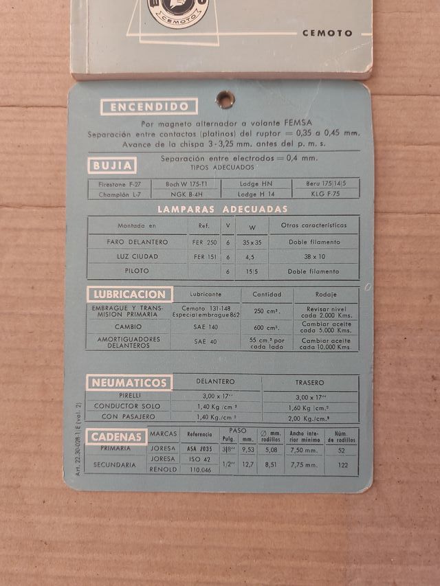 Manual  motocicletas BULTACO  MERCURIO 155