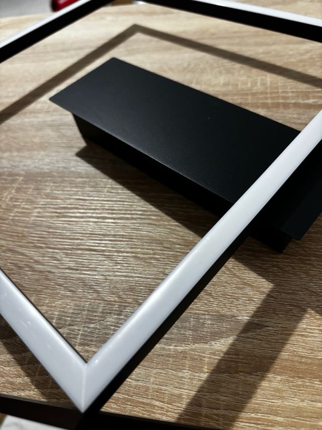 Plafoniera LED nera con LED 12 W - disp 2 pezzi