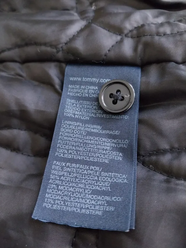 Parka Tommy Hilfiger Negra Talla M