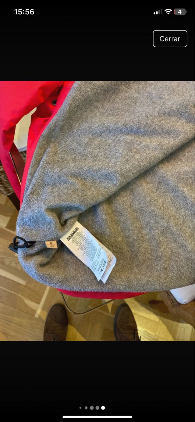 Abrigo Napapijri Mujer Rojo con Capucha