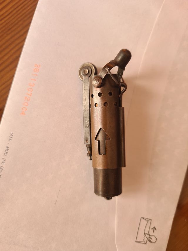 Mechero militar trinchera cobre latón