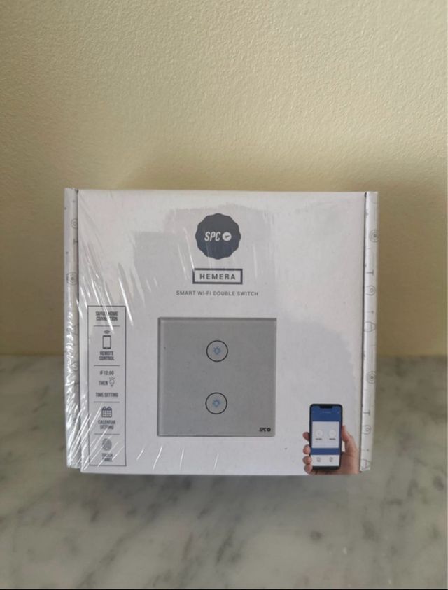 Interruptor Inteligente SPC Hemera Doble Wi-Fi