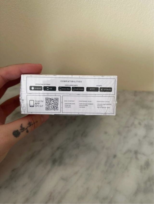 Interruptor Inteligente SPC Hemera Doble Wi-Fi