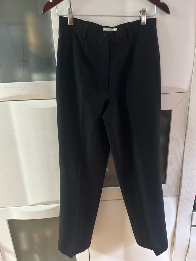 Pantalón de traje negro mujer