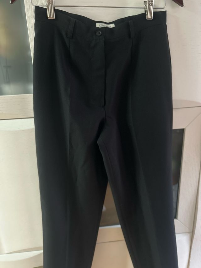 Pantalón de traje negro mujer