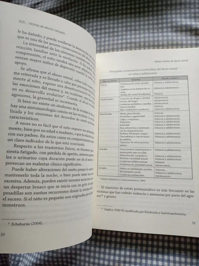 Libro SOS.Víctima de abusos sexuales. Javier Urra