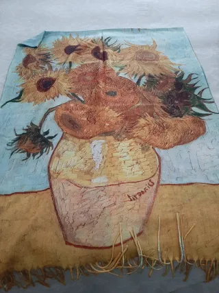 Bufanda de lana con estampado