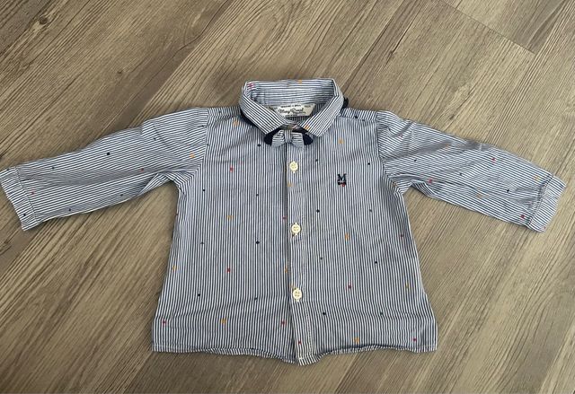 Camisa bebé rayas con pajarita