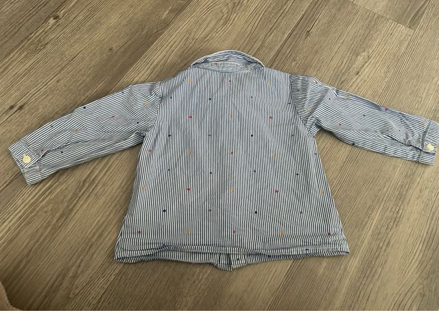 Camisa bebé rayas con pajarita