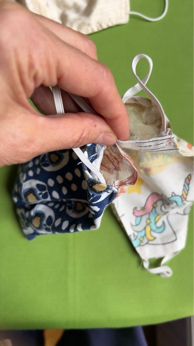 Mascarillas reversibles tela. Únicas-hechas a mano