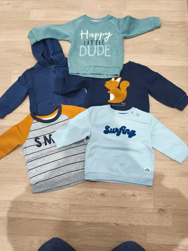 Lote 5 felpe bambino 10€