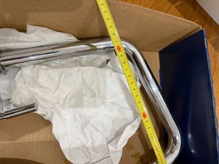 Grifo de cocina plateado