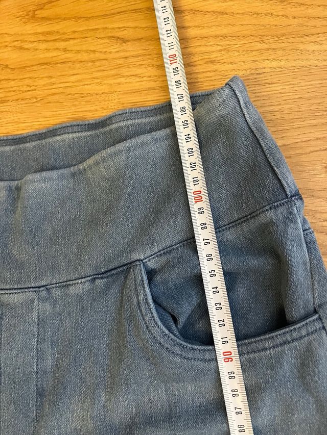 Pantalón elástico ancho mujer