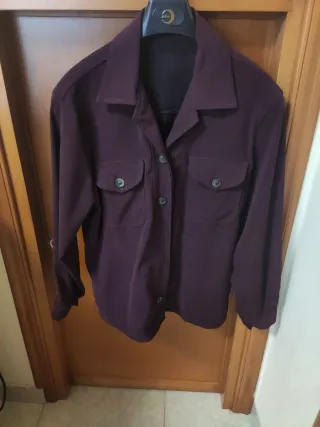 Camicia mezza stagione viola