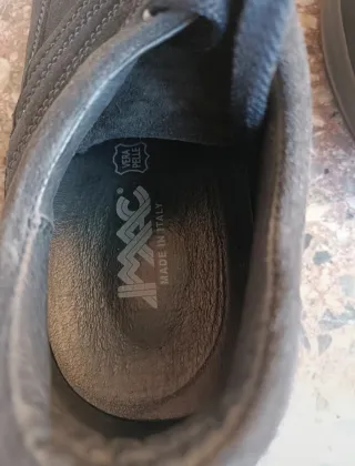 Scarpe donna grigie in camoscio