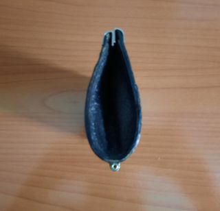 Monedero de piel mujer, vintage años 70