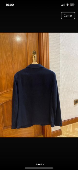 Blazer Zara azul marino hombre