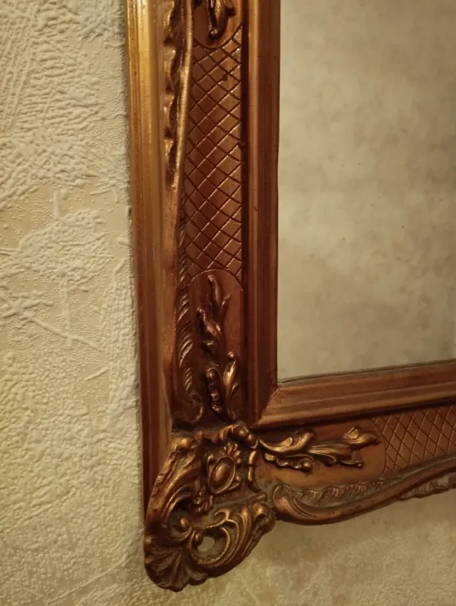 Espejo Marco Dorado Vintage