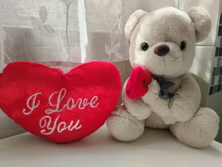 Peluche Orsetto Rosso Cuore I Love You