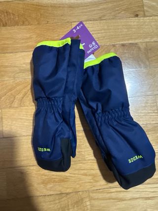 Guantes Wedze Azul y Verde