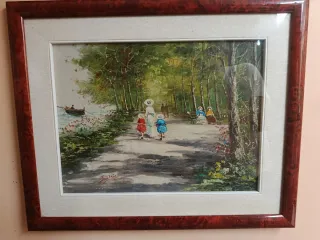 Coppia quadri vintage XX secolo