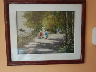 Coppia quadri vintage XX secolo