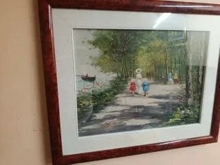 Coppia quadri vintage XX secolo