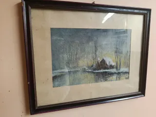 Coppia quadri vintage XX secolo