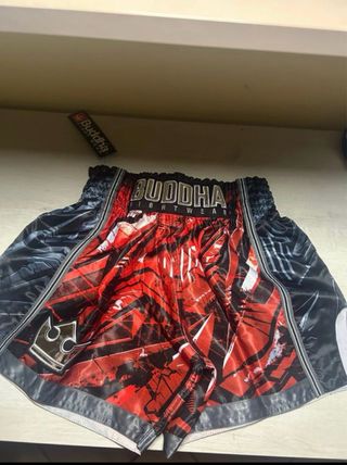 Pantalón Kick Boxing Buddha Fightwear Rojo/Negro