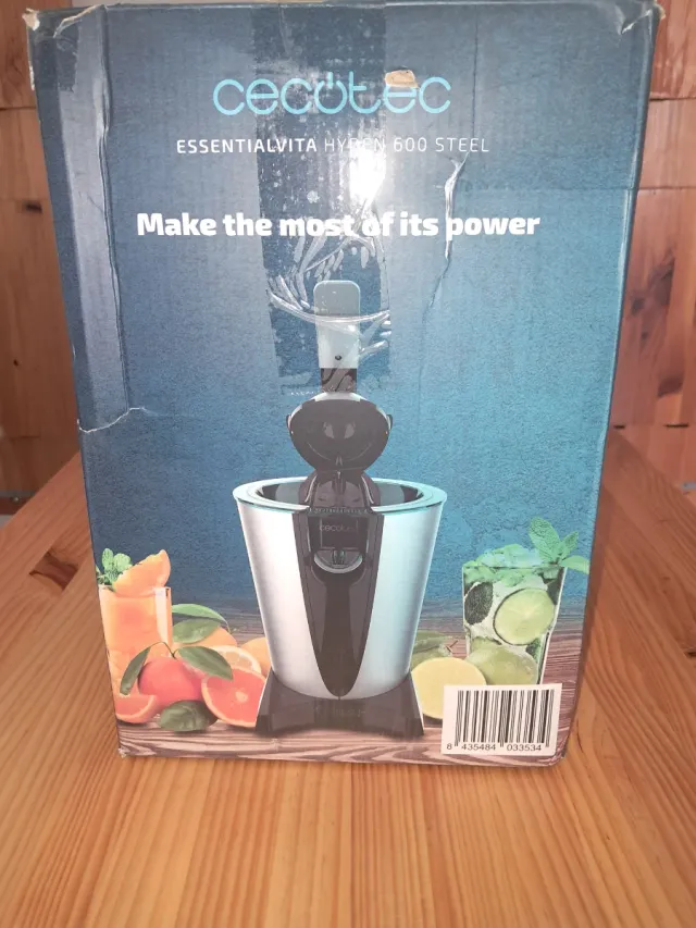 Exprimidor Cecotec Essentialvita 600 Steel