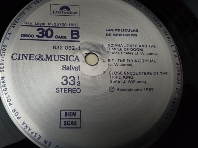 Vinilo Cine & Música: Películas Spielberg